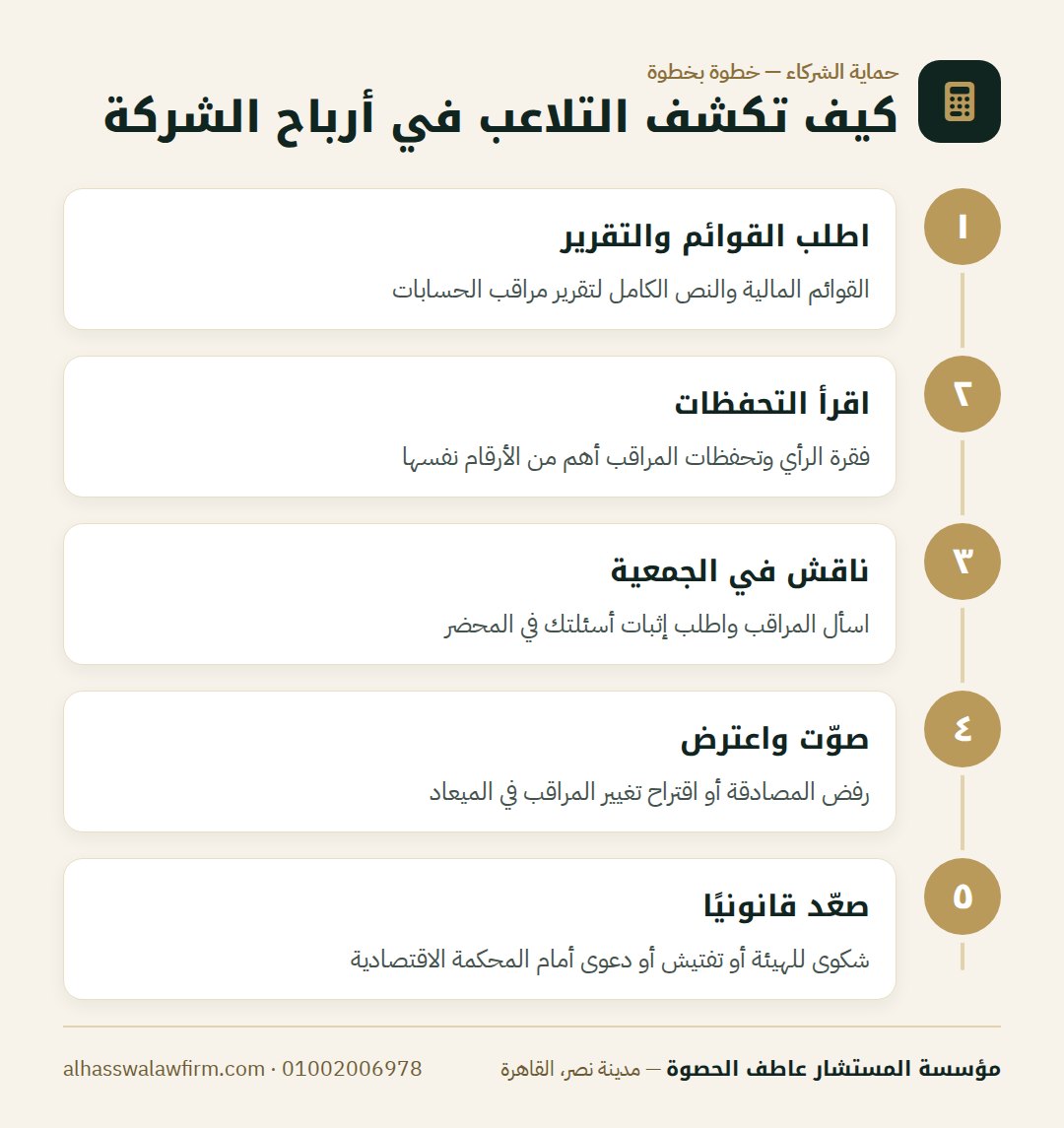 كيف تكشف التلاعب في أرباح الشركة — أرباحك بتختفي في الميزانية؟ مراقب الحسابات والقوائم المالية